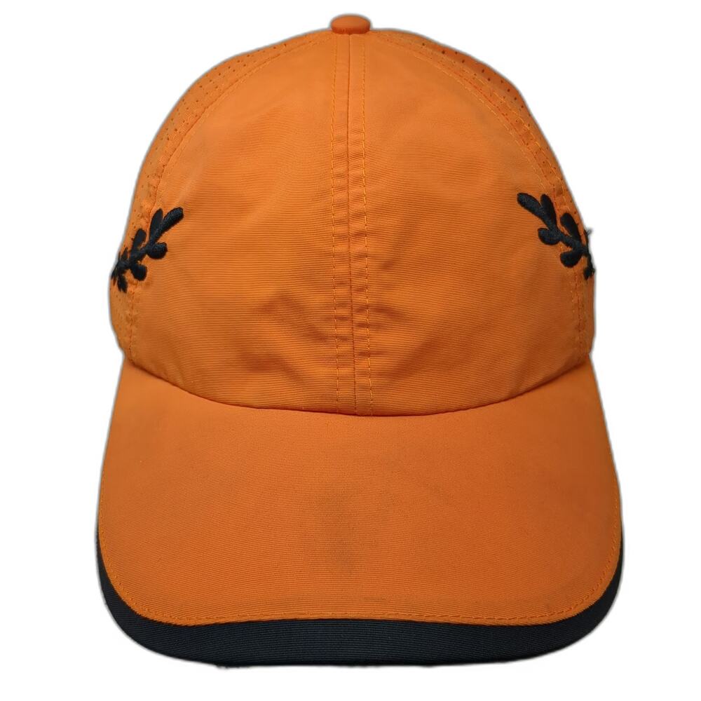 Little Caesars Baseball Cap Orange One Size Laurel Embroidery Strapback Hat